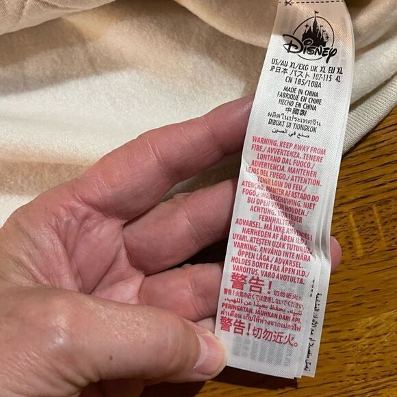 Disney Mickey Mouse Cream Sweatshirt XL NWT - Picture 13 of 14